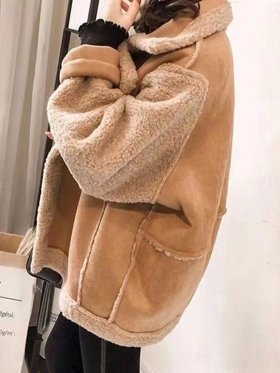 Damen Winterjacke Teddyfell | Warm