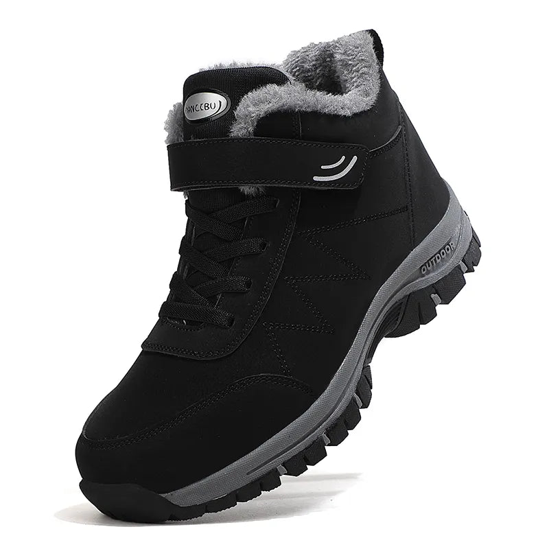 Damen Winterschuhe Gefüttert Mit Klettverschluss