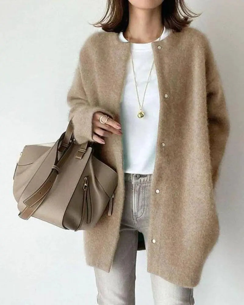Damen Lange Strickjacke | Elegant