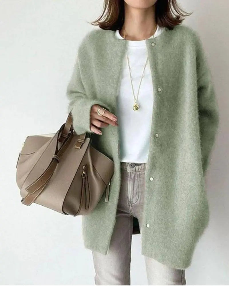 Damen Lange Strickjacke | Elegant