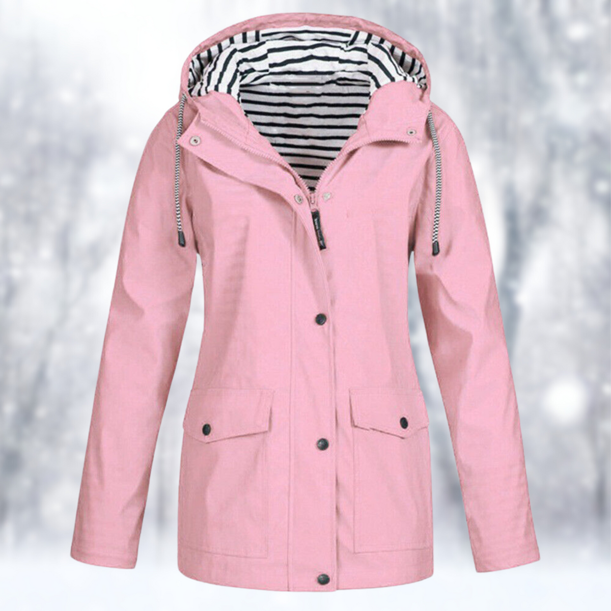 Damen Leichte Regenjacke | Kapuze