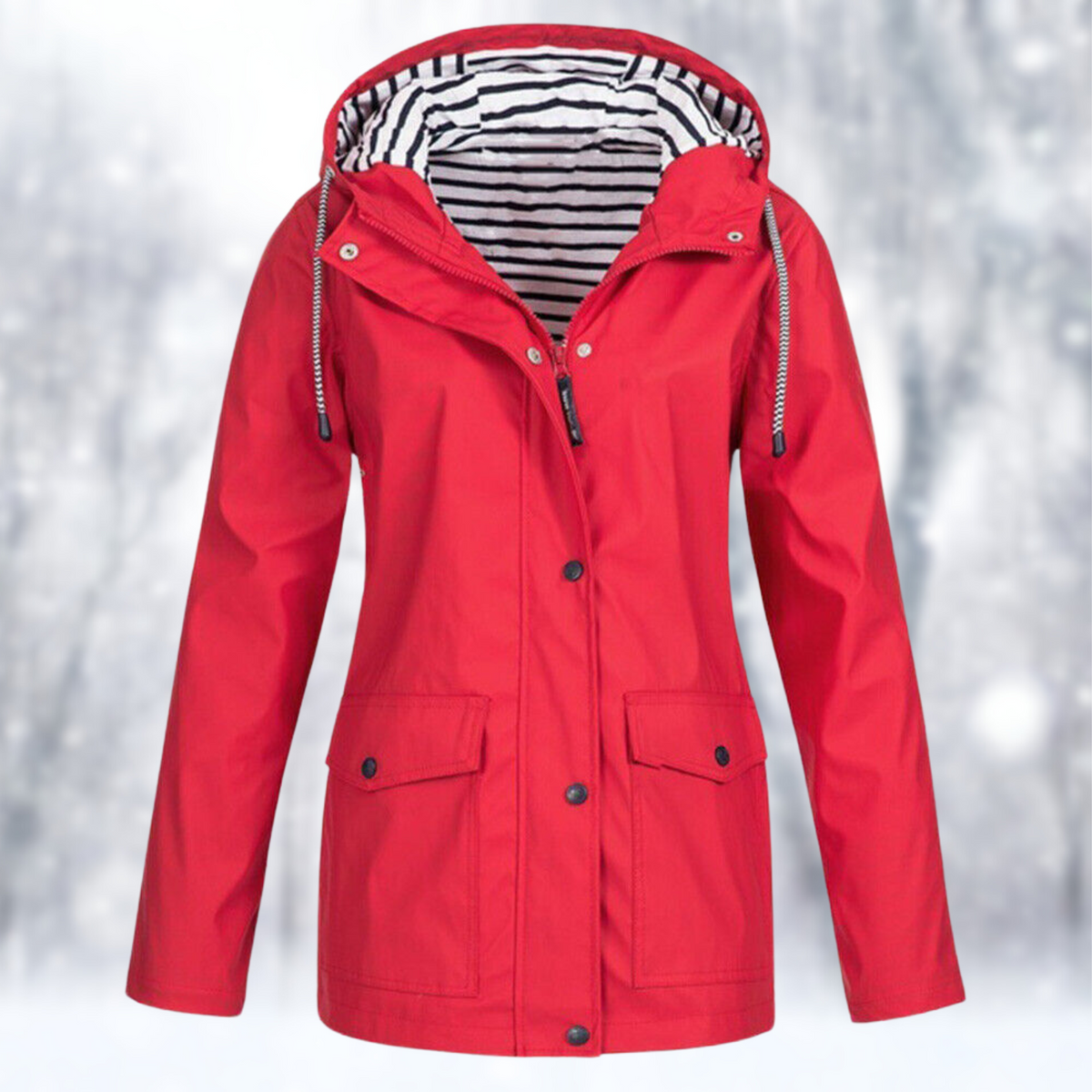Damen Leichte Regenjacke | Kapuze