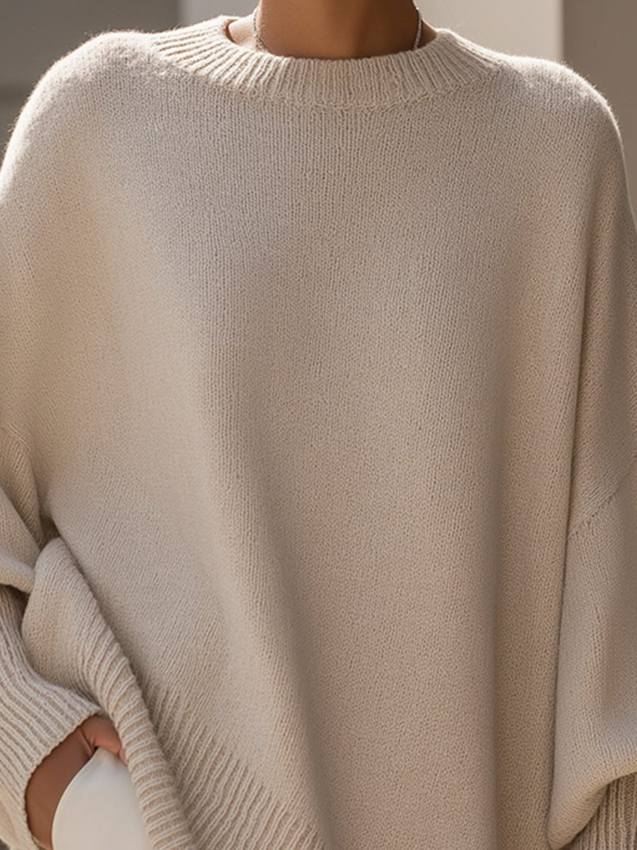 Damen Oversize Pullover | Lang