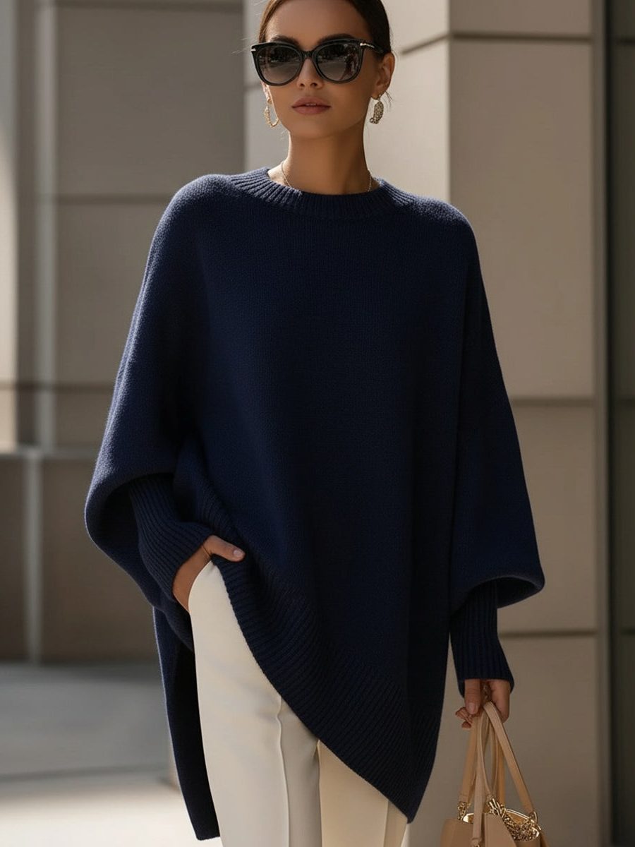 Damen Oversize Pullover | Lang