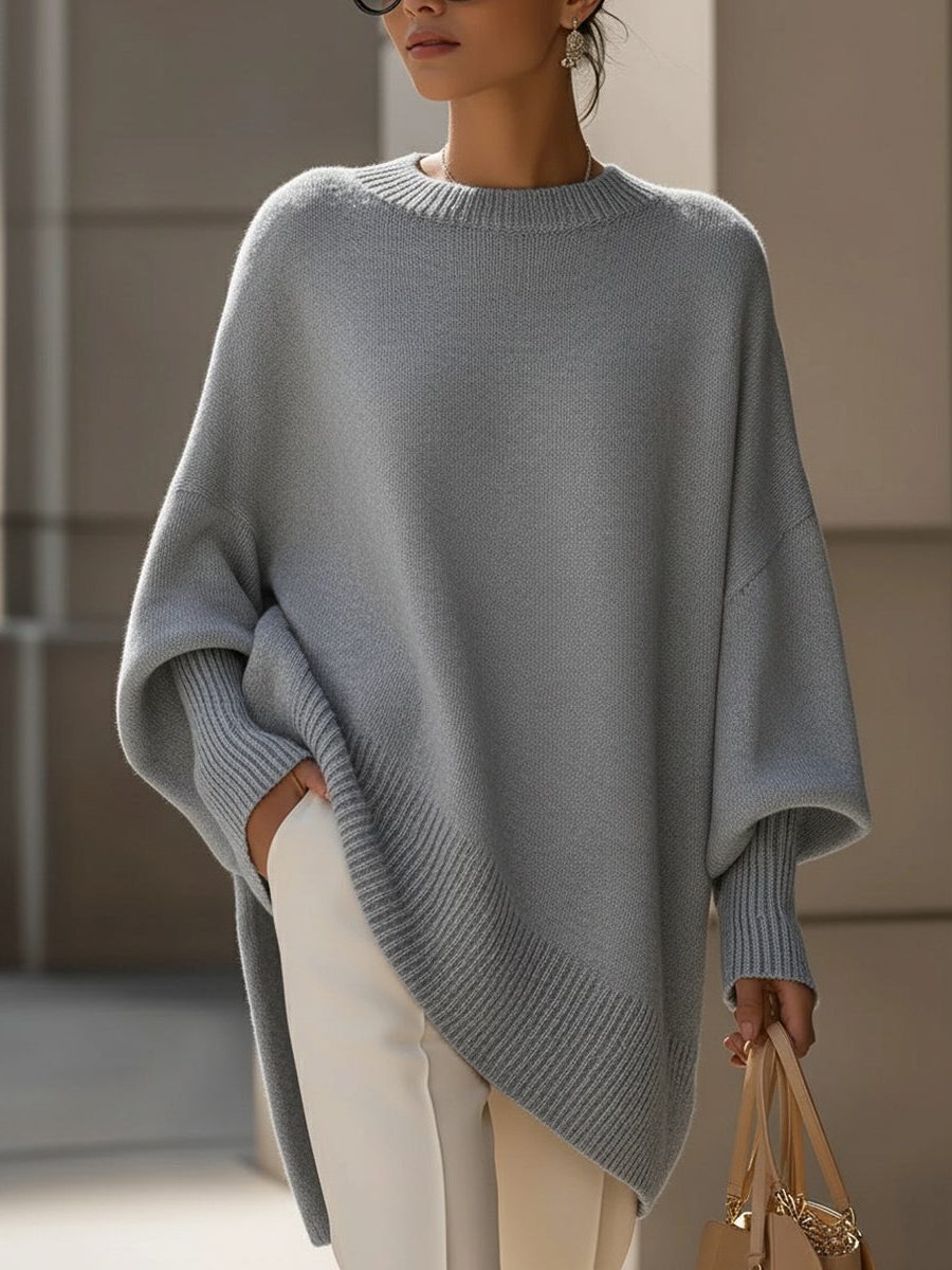 Damen Oversize Pullover | Lang
