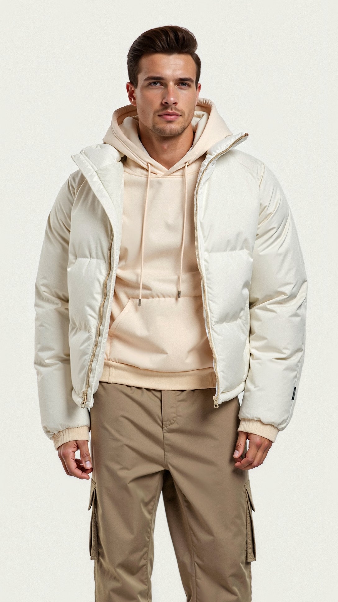 Daunenjacke Herren Mit Fleecefutter | Warme