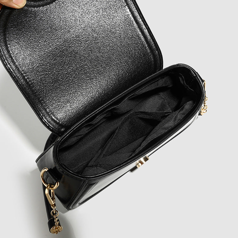 Elegante Damen Baguette Handtasche Mit Taschengurt | Klein