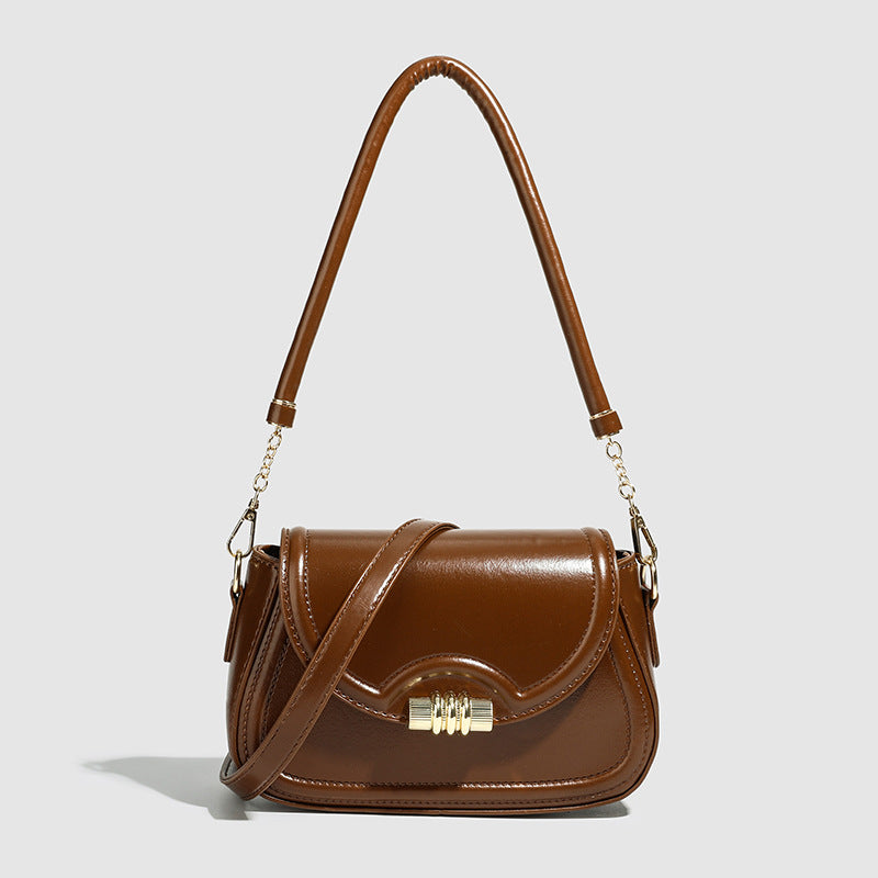 Elegante Damen Baguette Handtasche Mit Taschengurt | Klein