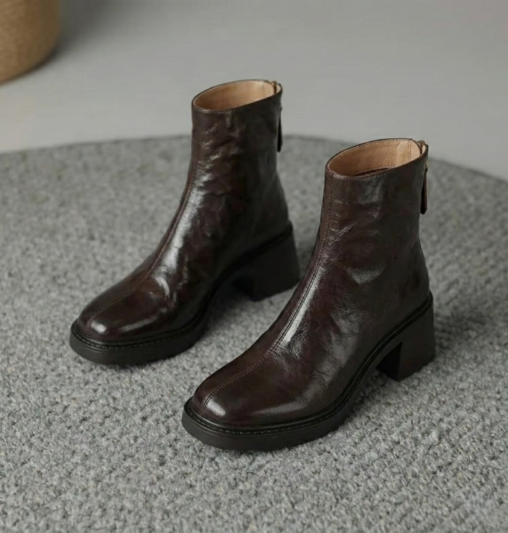 Damen Stiefeletten Mit Blockabsatz | Plateau