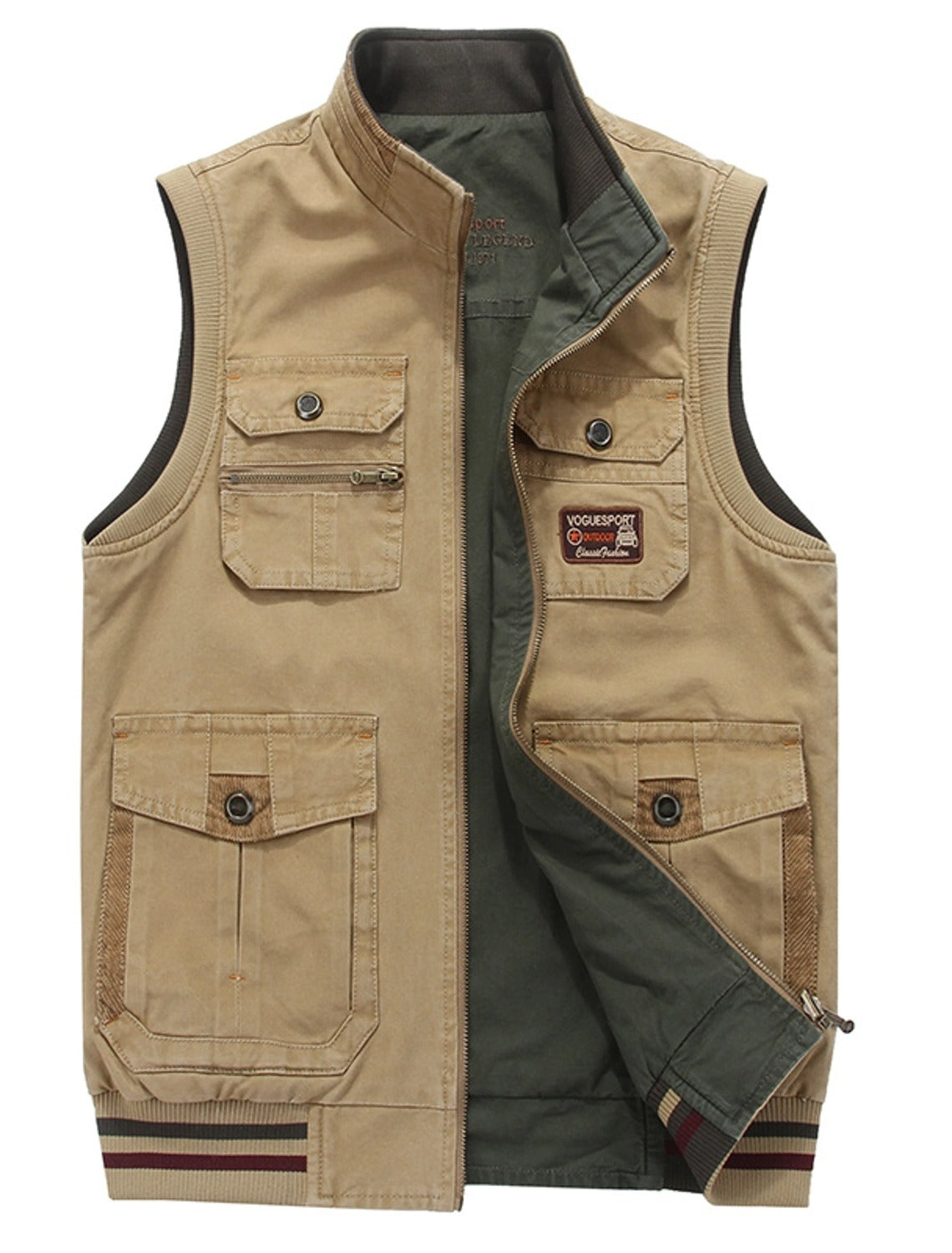 Gilet Herren Outdoor Mehrtaschen | Kurz