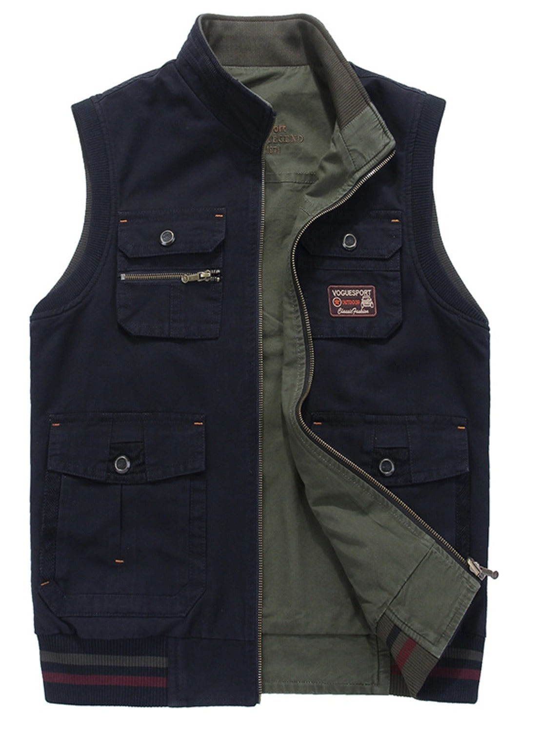 Gilet Herren Outdoor Mehrtaschen | Kurz