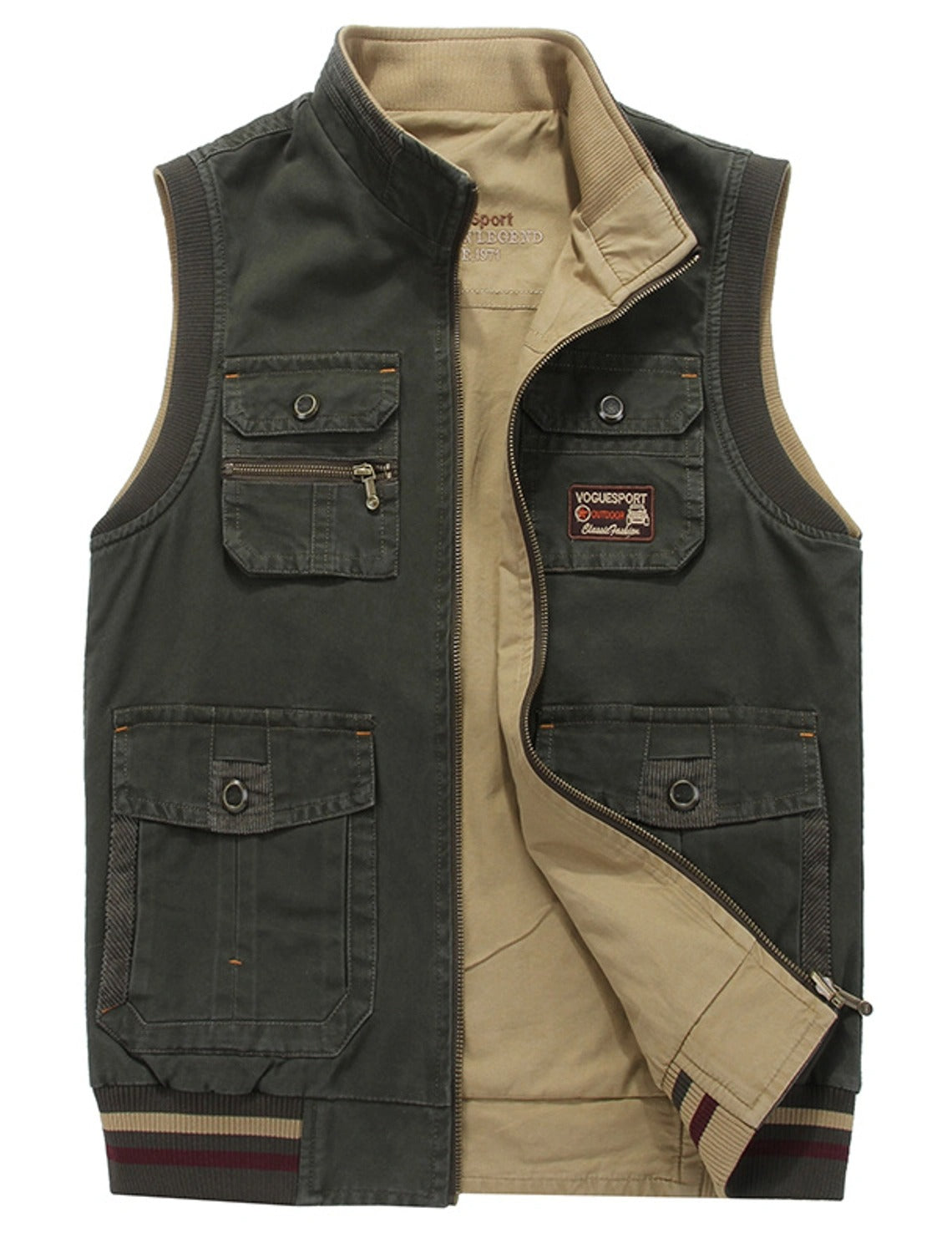 Gilet Herren Outdoor Mehrtaschen | Kurz