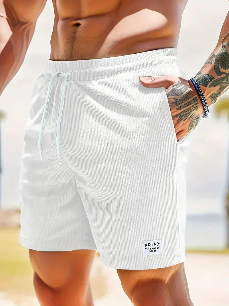 Aaron - Pantalones cortos de pana de verano para hombre