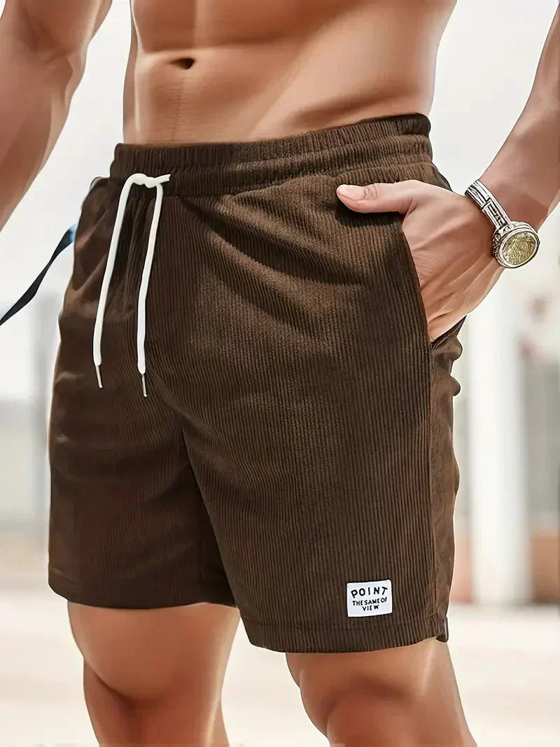 Aaron - Pantalones cortos de pana de verano para hombre