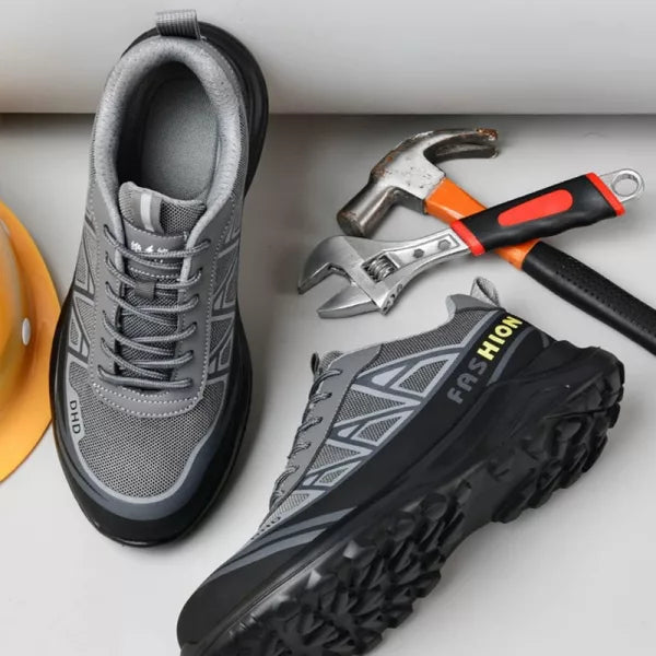 Herren Arbeits Sicherheitsschuhe Mit Schnürung | Stahlkappen