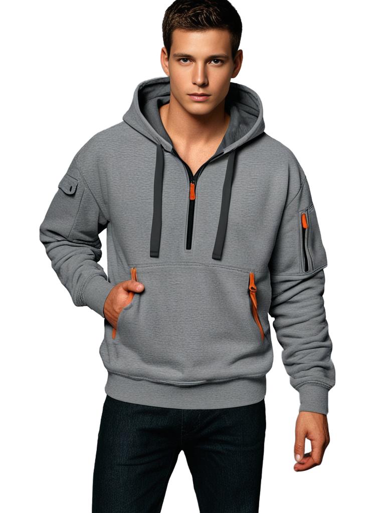 Herren Kapuzenpullover Mit Reißverschluss & Taschen | Utility