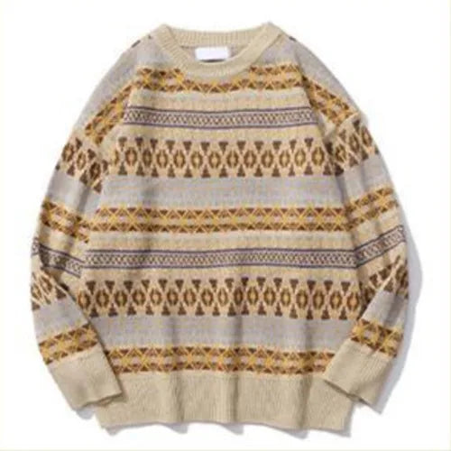 Herren Norwegerpullover Mit Strickmuster | Winter