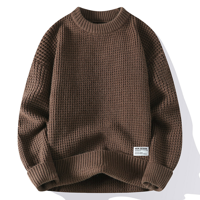 Herren Oversize Pullover Mit Waffelmuster | Strick