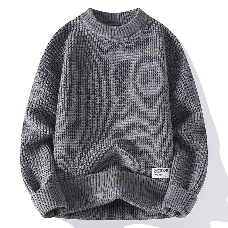 Herren Oversize Pullover Mit Waffelmuster | Strick