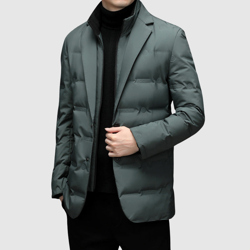 Herren Pufferjacke Mit Reverskragen | Stepp