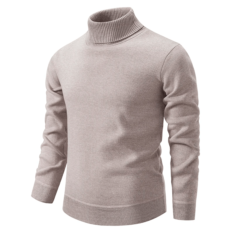 Herren Rollkragenpullover Aus Strick Mit Langem Arm | Weich