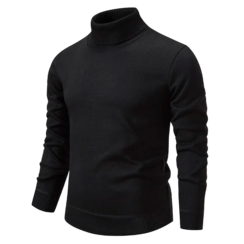 Herren Rollkragenpullover Aus Strick Mit Langem Arm | Weich