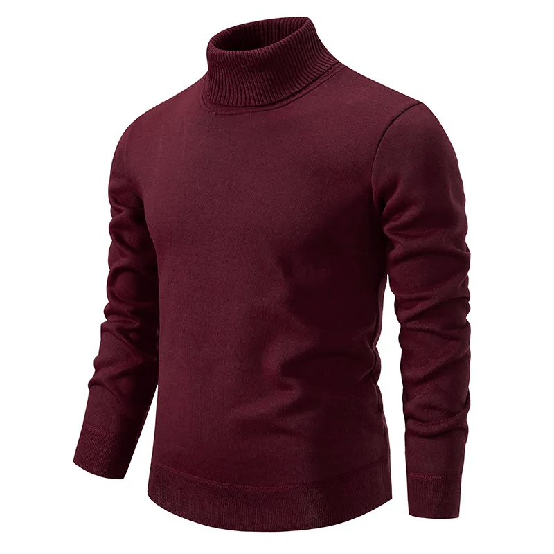 Herren Rollkragenpullover Aus Strick Mit Langem Arm | Weich