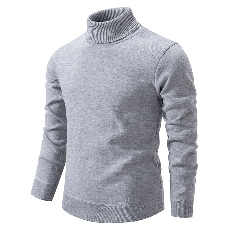 Herren Rollkragenpullover Aus Strick Mit Langem Arm | Weich