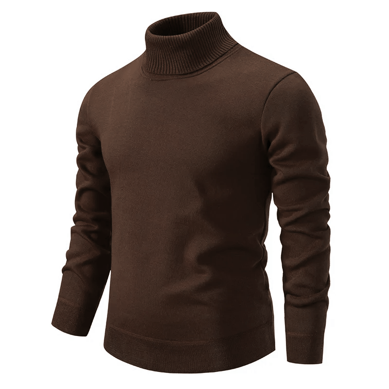 Herren Rollkragenpullover Aus Strick Mit Langem Arm | Weich