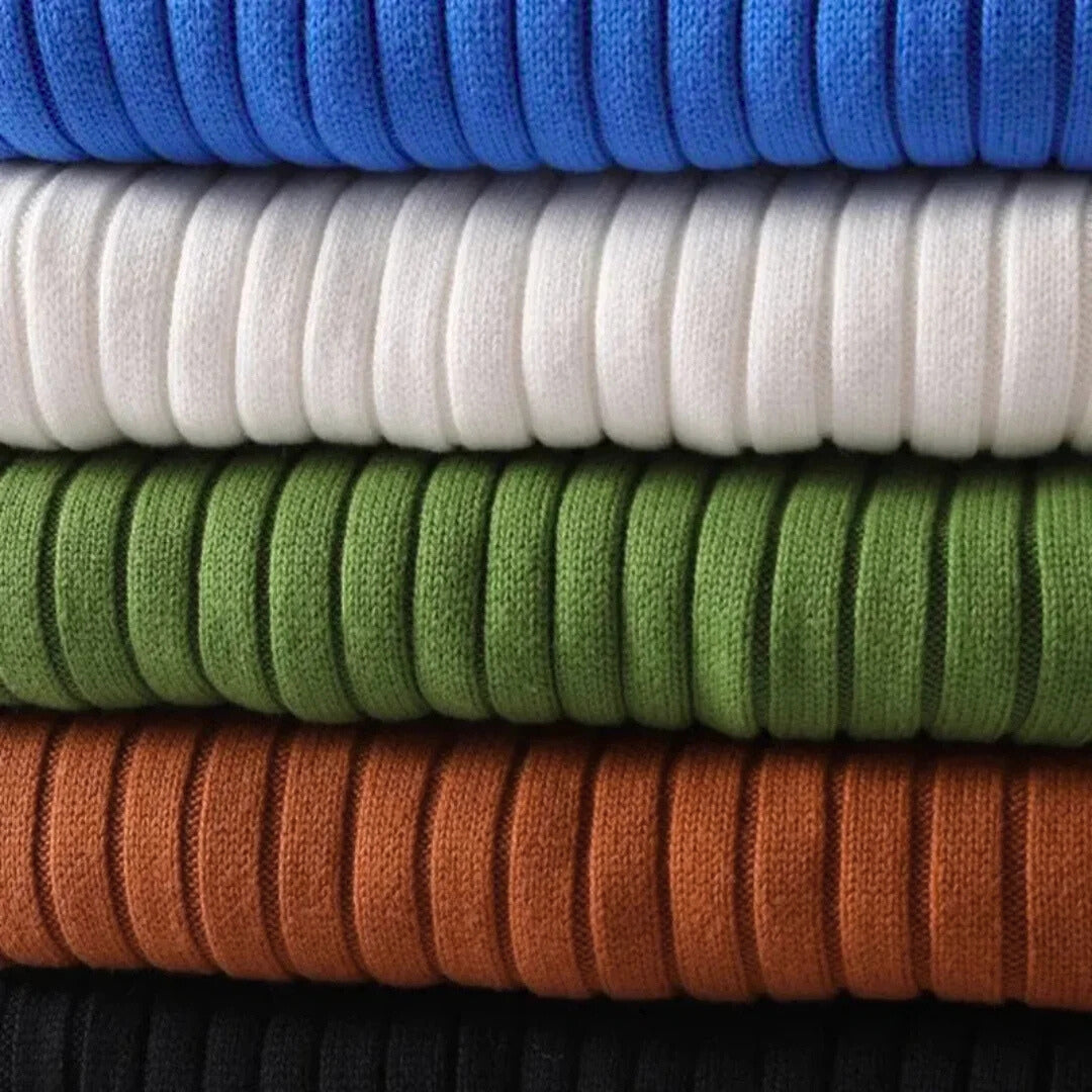 Herren Rollkragenpullover Gerippt | Warm