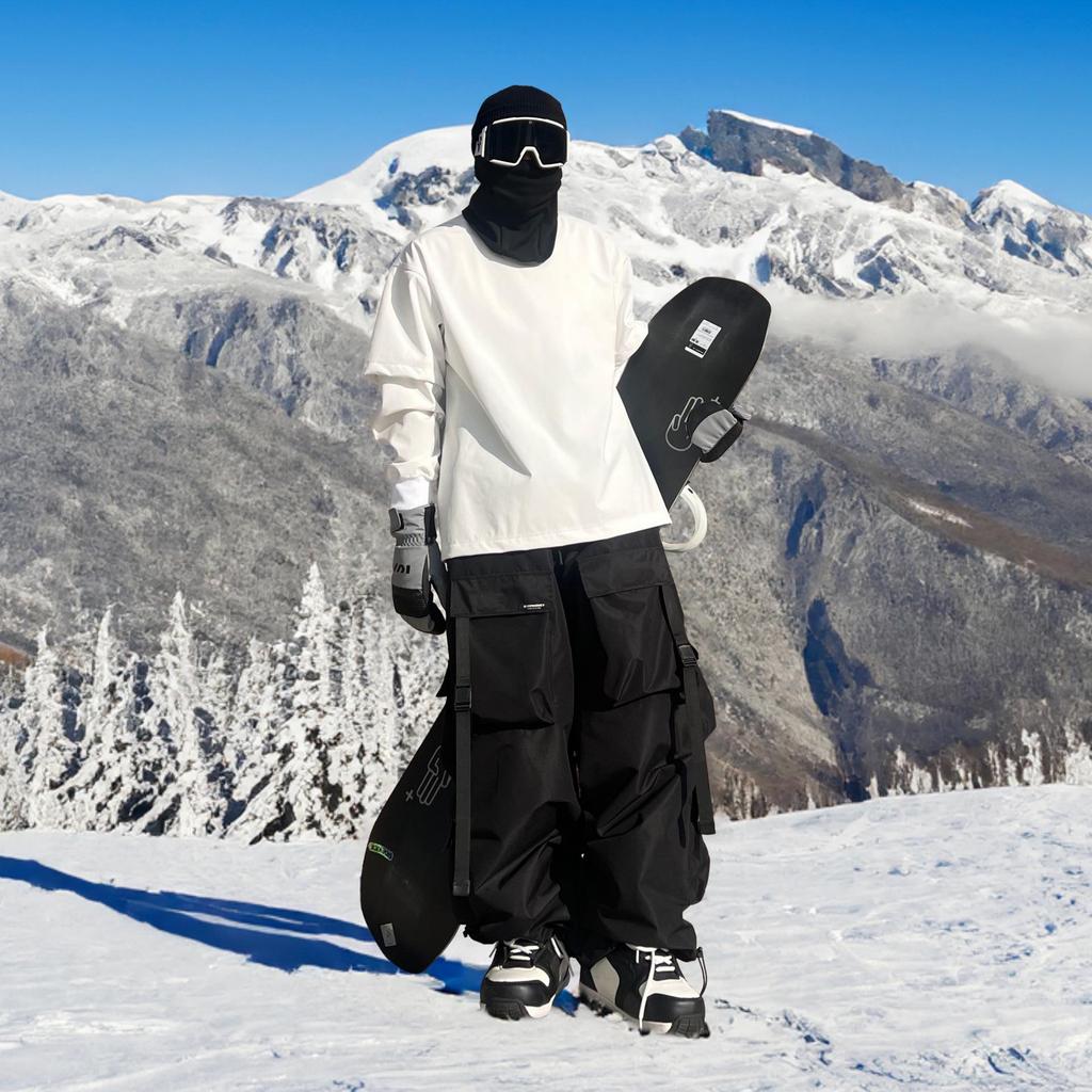 Herren Skihose im Baggy-Stil mit Cargotaschen | Snowboard