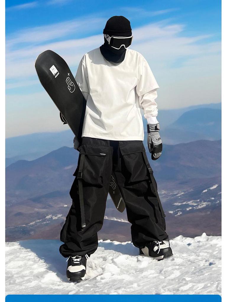 Herren Skihose im Baggy-Stil mit Cargotaschen | Snowboard