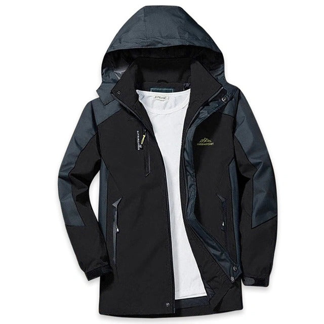 Herren Softshelljacke Mit Reißverschluss Und Kapuze | Funktional