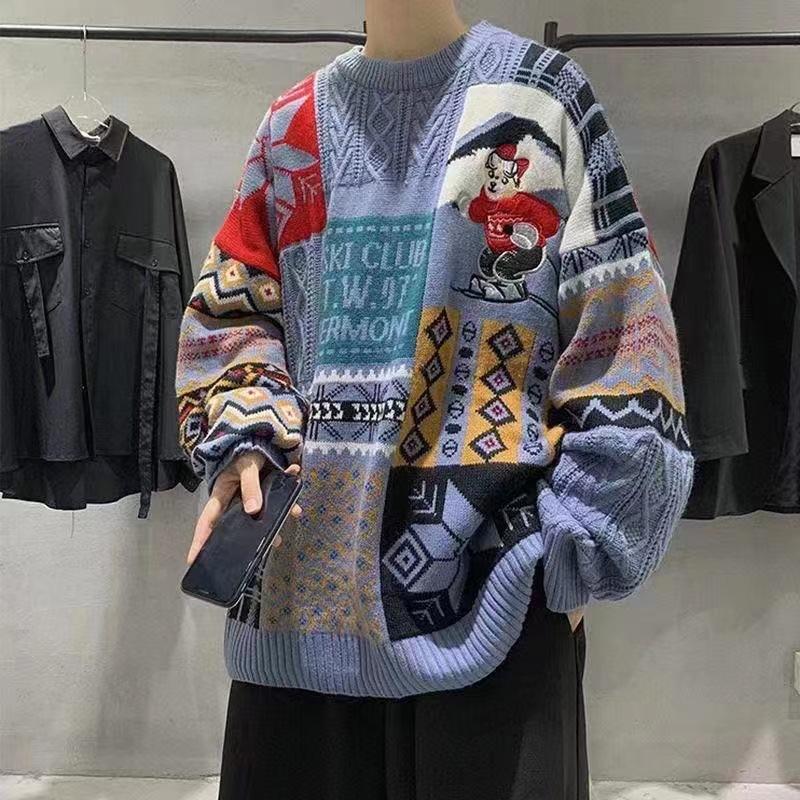 Herren Weihnachtspullover Mit Norweger Muster | Festlich