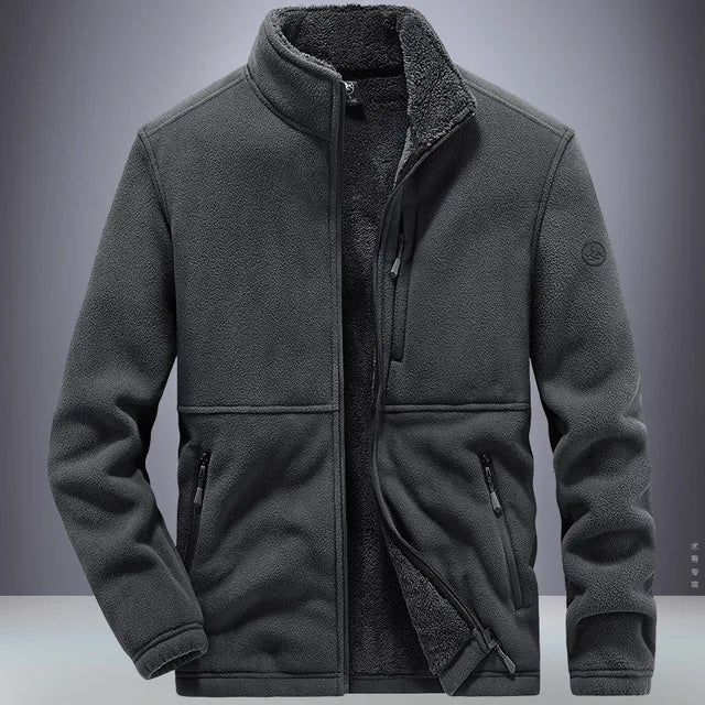 Herren Winterjacke Fleece Mit Reißverschluss | Warm