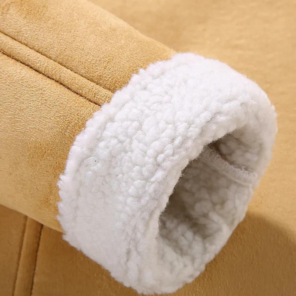 Herren Winterjacke Fleece Mit Umlegekragen | Warm