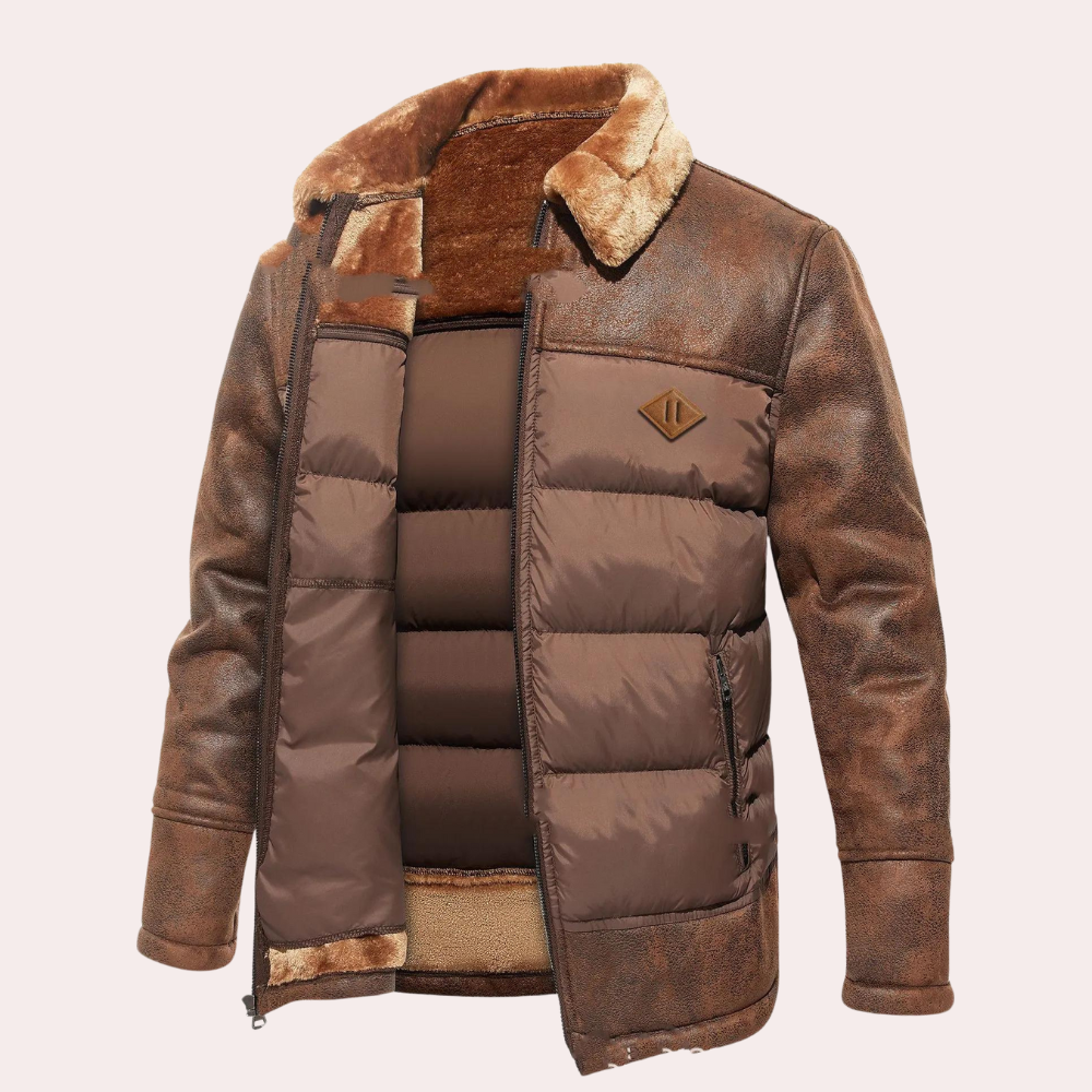 Herren Winterjacke Mit Fleece & Steppung | Warm