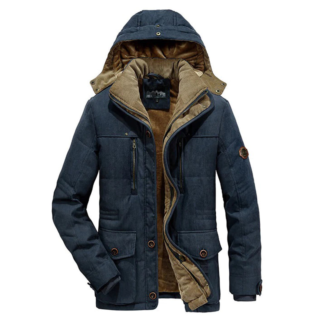 Herren Winterjacke Mit Fleecefutter & Kapuze | Warm