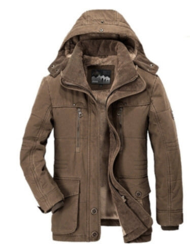 Herren Winterjacke Mit Fleecefutter & Kapuze | Warm