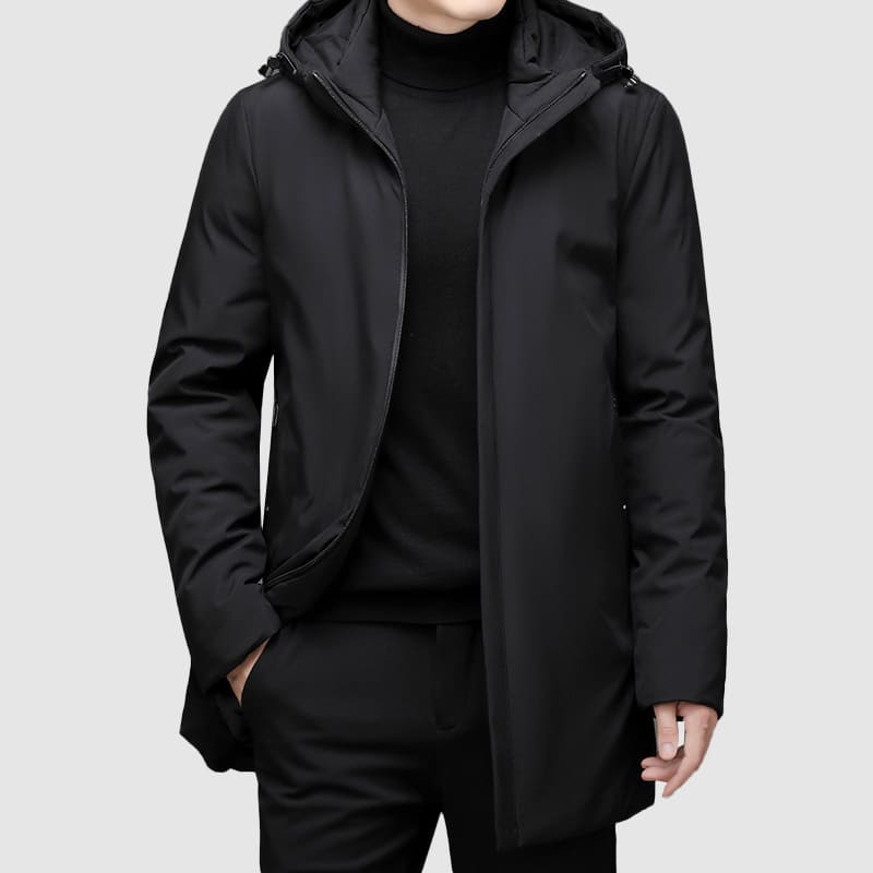 Herren Winterjacke Mit Kapuze & Langschnitt | Warm