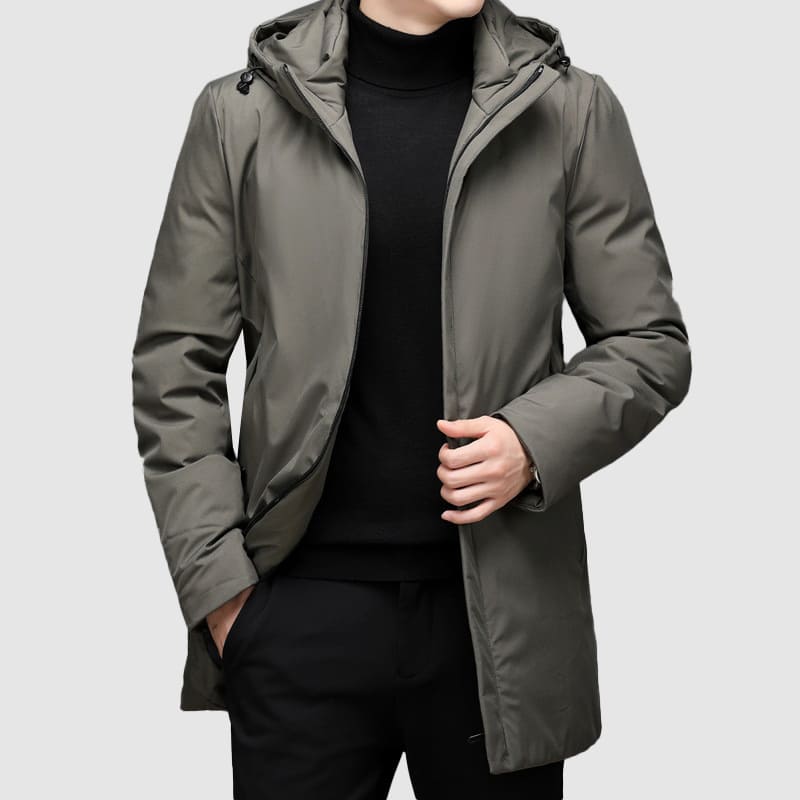 Herren Winterjacke Mit Kapuze & Langschnitt | Warm