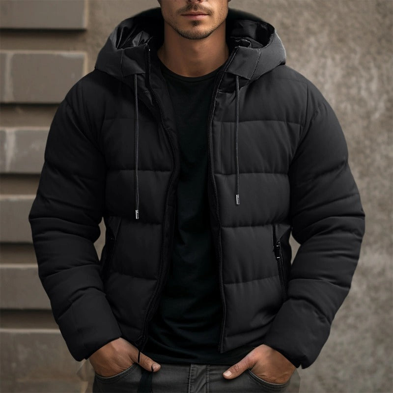 Herren Winterjacke Stepp Kapuze | Warm