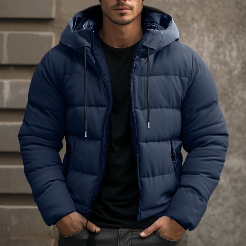 Herren Winterjacke Stepp Kapuze | Warm