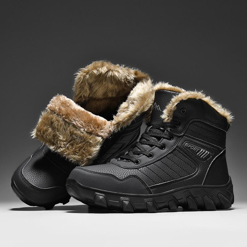Herren Winterwanderschuhe Hoch Mit Schnürung Und Rutschfester Sohle | Outdoor