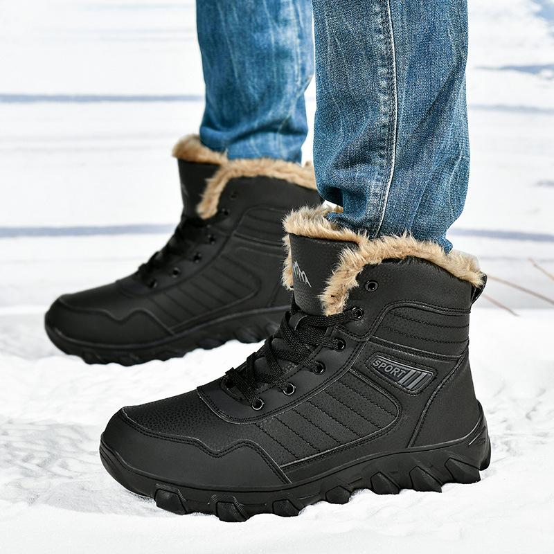 Herren Winterwanderschuhe Hoch Mit Schnürung Und Rutschfester Sohle | Outdoor