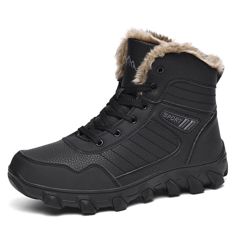Herren Winterwanderschuhe Hoch Mit Schnürung Und Rutschfester Sohle | Outdoor