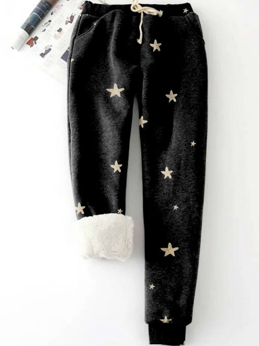 Kuschelige Damen Thermo Leggings Mit Muster | Winter