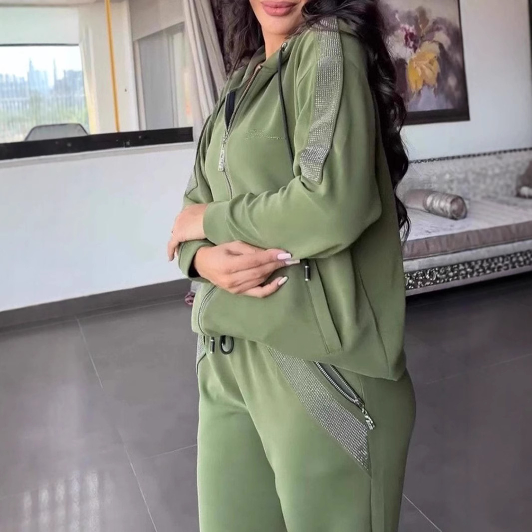 Loungewear Set Damen Mit Hosen & Hoodie | Lässig