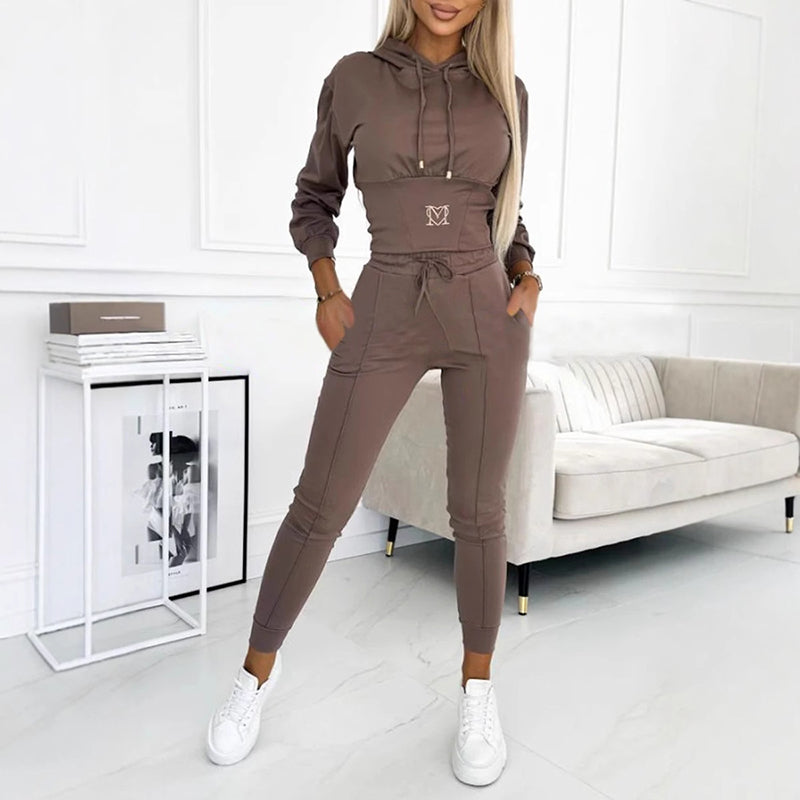 Loungewear Set Damen Mit Hosen & Hoodie | Modern