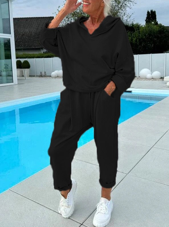 Loungewear Set Für Damen Mit Hoodie & Hosen | Modern